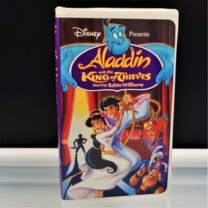 Aladdin and the King of Thieves VHS 1996 Disney Presents Clam Shell Box